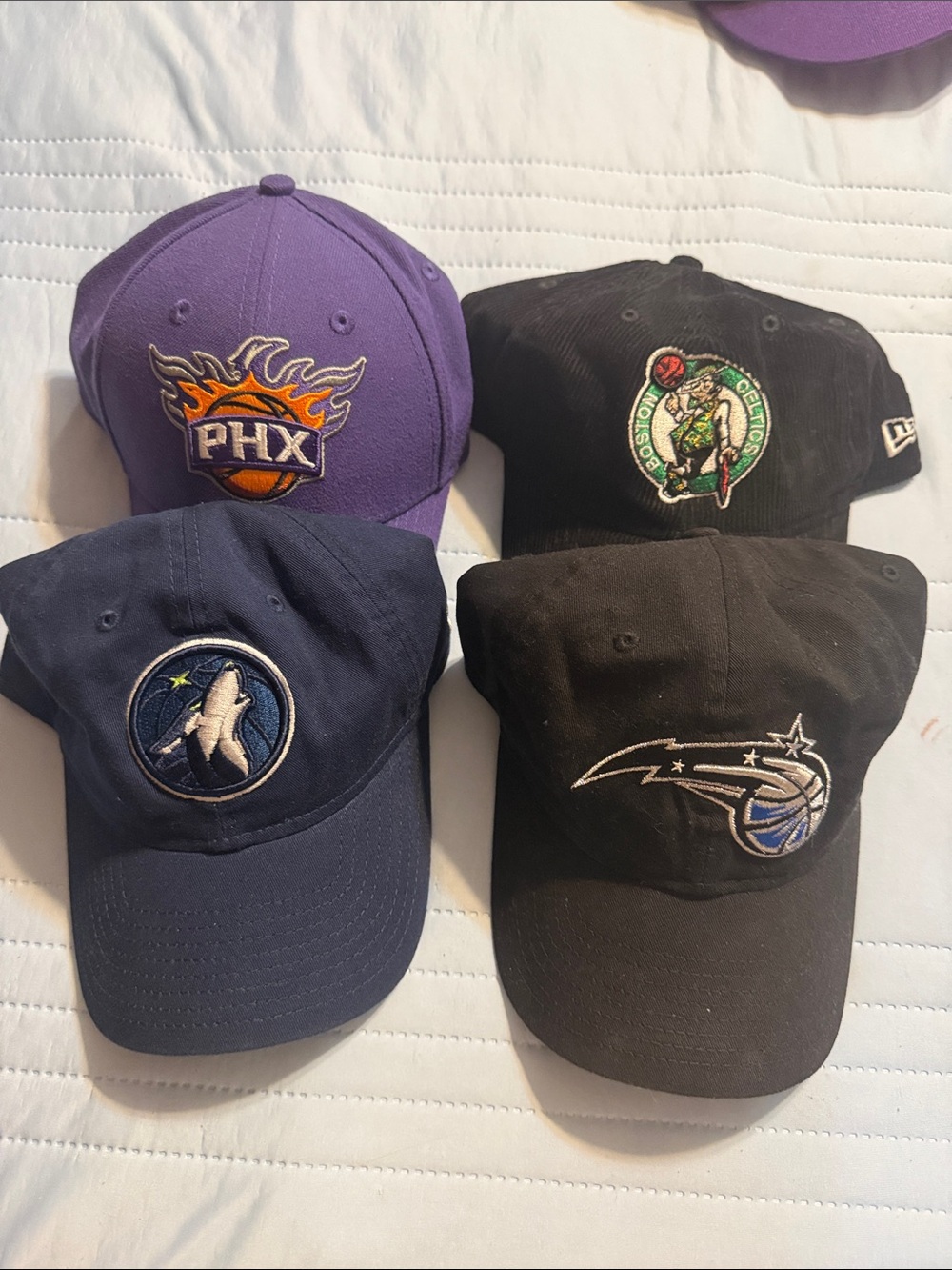 Lot of 4 New Era NBA hats
